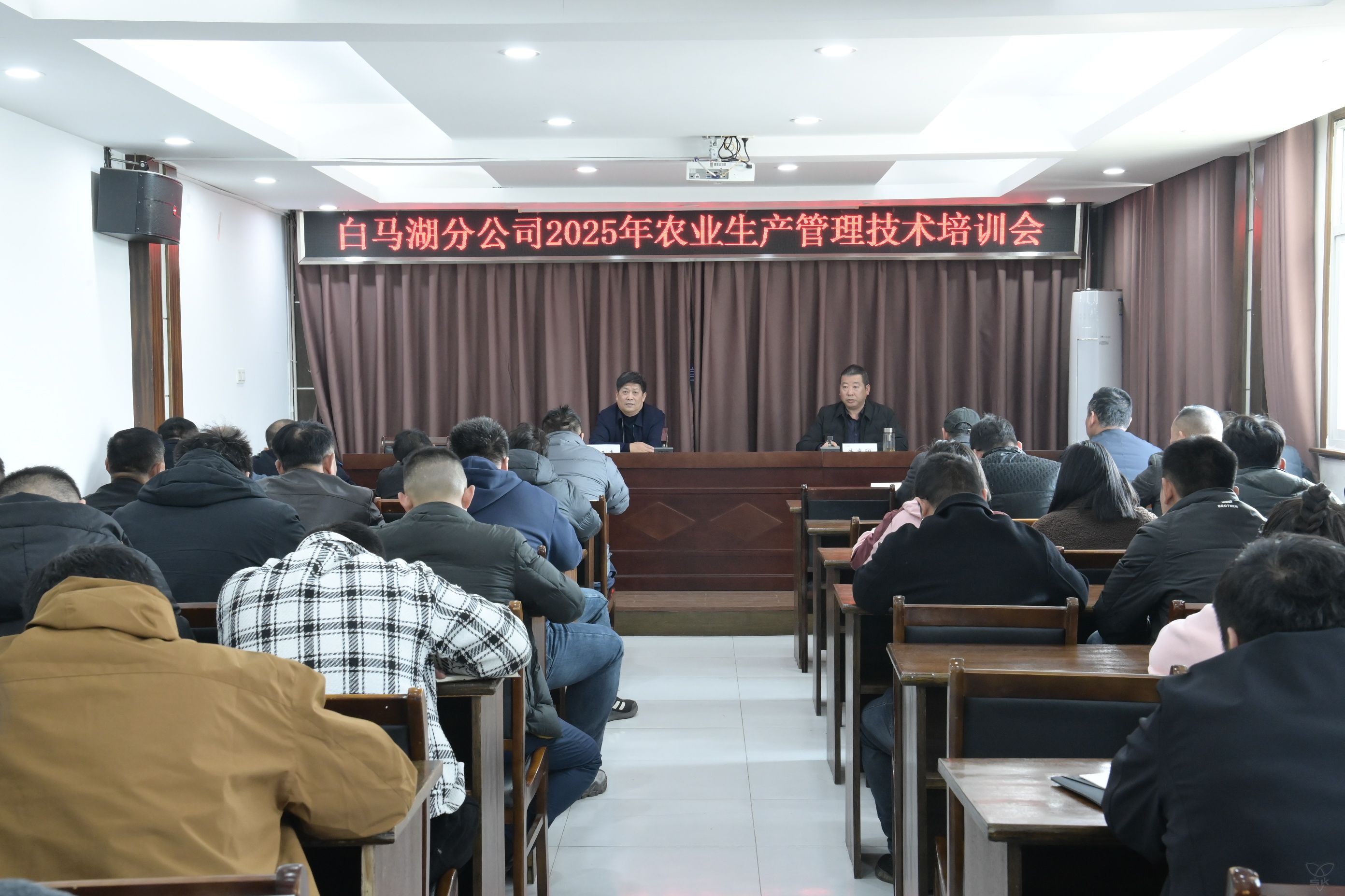 分公司召开2025年农业生产管理技术培训会