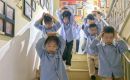 市市级机关中心幼儿园开展防震安全疏散演练